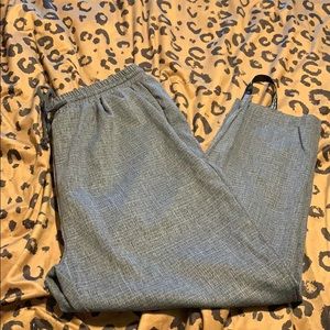 Gray Tie Waist Trousers